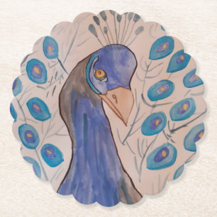 Peacock Blue Paper Untersetzer