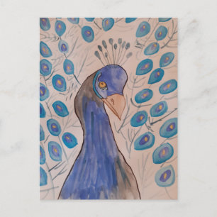 Peacock Blue Postkarte