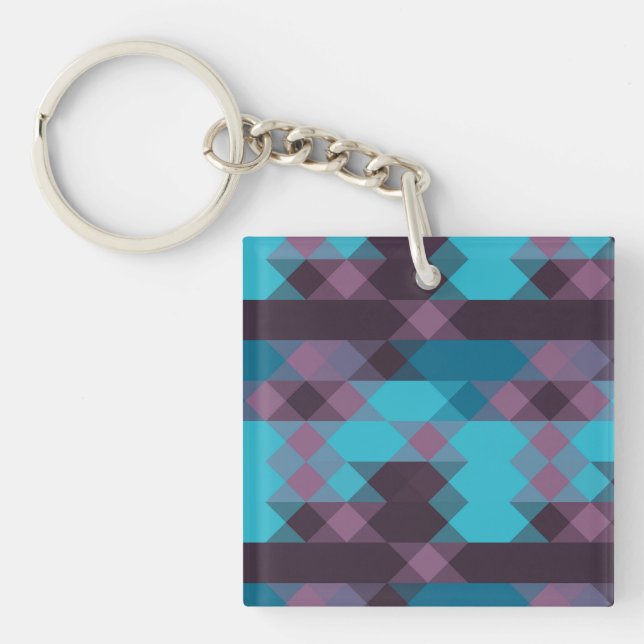 peacock blue, purple, topaz blue and thunder schlüsselanhänger (Vorderseite)