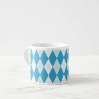 Peacock Blue Raute Kleine Diamantform Espressotasse