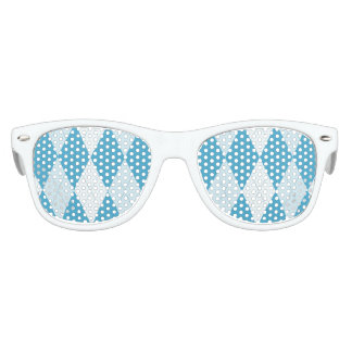 Peacock Blue Raute Kleine Diamantform Partybrille