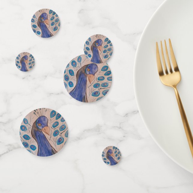 Peacock Blue Table Confetti Konfetti (Gruppe)
