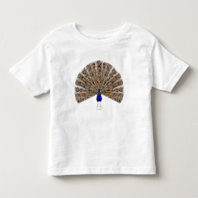 Peacock Blue Toddler Kleinkind T-shirt (Vorderseite)