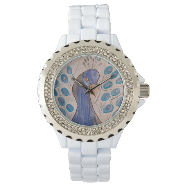 Peacock Blue Watch Armbanduhr (Vorderseite)
