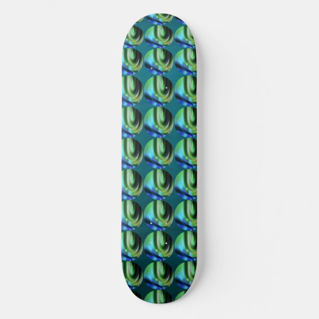 Peacock Bubble Skateboard (Vorderseite)