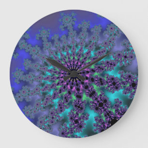 Peacock Burst Große Wanduhr