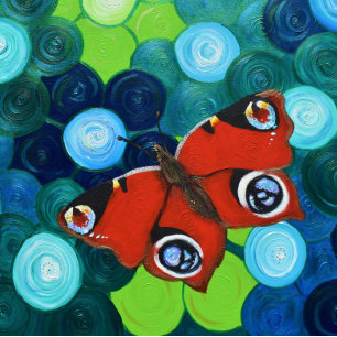 Peacock Butterfly-Malerei Puzzle