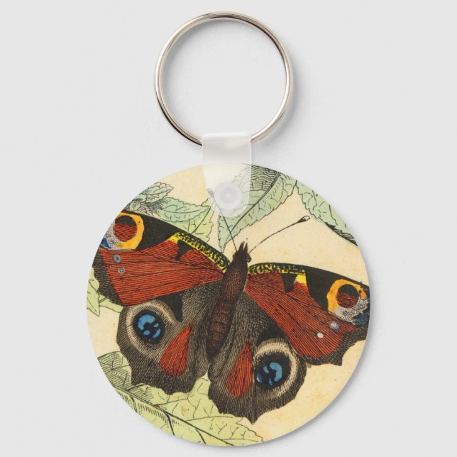 Peacock Butterfly Schlüsselanhänger (Vorderseite)