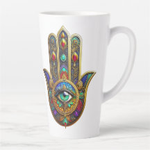Peacock Color Flower Petals Hamsa Green Third Eye