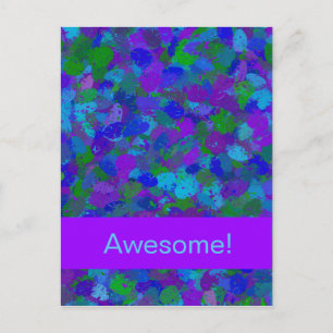 Peacock Color Spritzer Postkarte