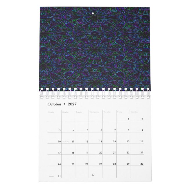 Peacock Colors Kalender (Okt 2027)