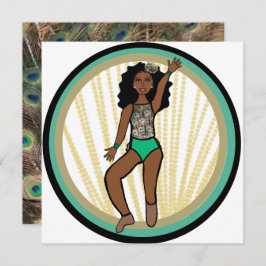 Peacock Dancer A Feiertagskarte