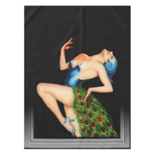 Peacock Dancer by Earle Kulp Bergey Tischdecke