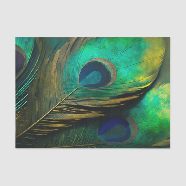 PEACOCK-Dekopapier Seidenpapier (Vorderseite)