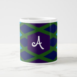 Peacock Diamond Monogram Jumbo-Tasse