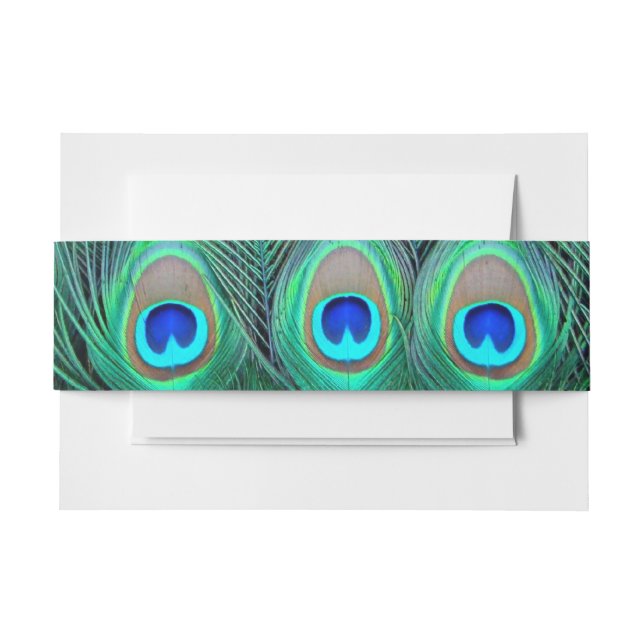 Peacock Einladungsbanderole (Vorderseite Beispiel)