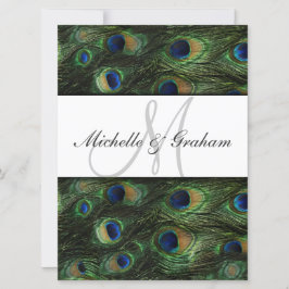 Peacock Elegant Hochzeit Einladung