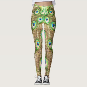 PEACOCK EXTRAVAGANT FEATHERS #3 LEGGINGS