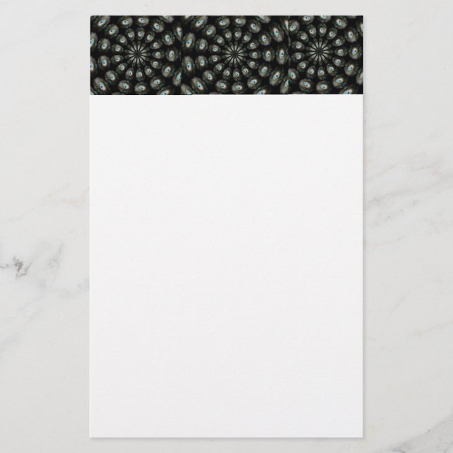 Peacock Eye Stationery Briefpapier (Vorderseite)