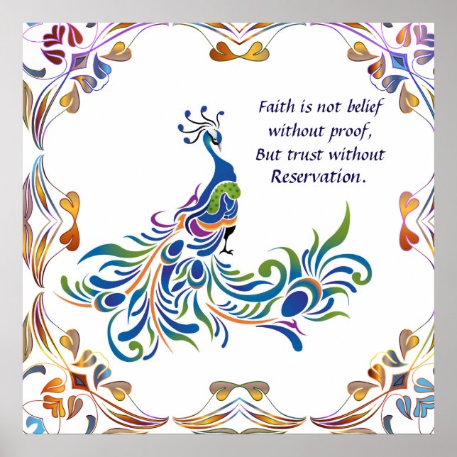 Peacock Faith ist Poster (Vorne)