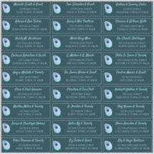 Peacock Feather Aquamarin Modern Wedding Guest Add