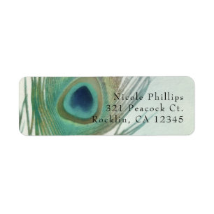 Peacock Feather Boho Chic Watercolor Einladung