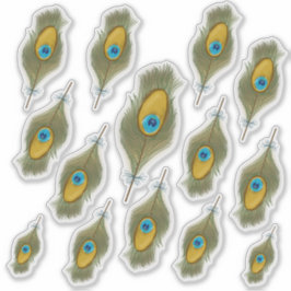 Peacock Feather Decal Aufkleber