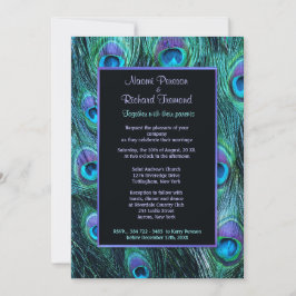 Peacock Feather Drama - Einladung zur Hochzeit