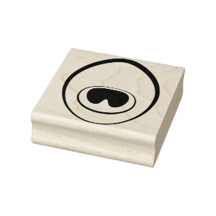 Peacock Feather Eye-Briefmarke Gummistempel