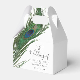 Peacock Feather   GASTGESCHENK HOCHZEIT Geschenkschachtel