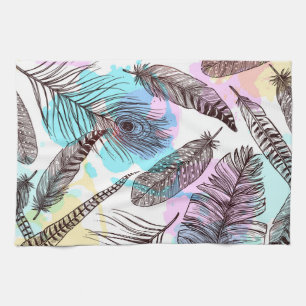 Peacock Feather Geschirrtuch