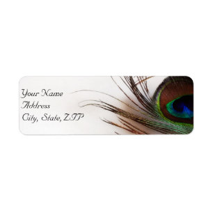Peacock Feather Glamour Rücksendeadresse