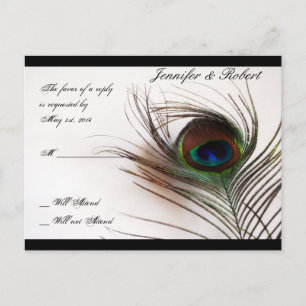 Peacock Feather Glamour UAWG Postkarte