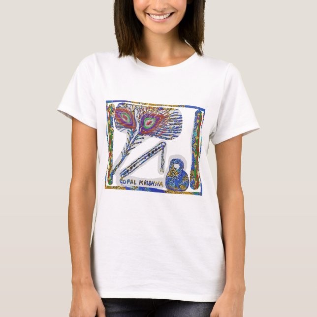 Peacock Feather: Gopal Krishna T-Shirt (Vorderseite)