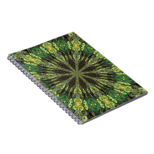 Peacock Feather Kaleidoskop 2 Notizblock