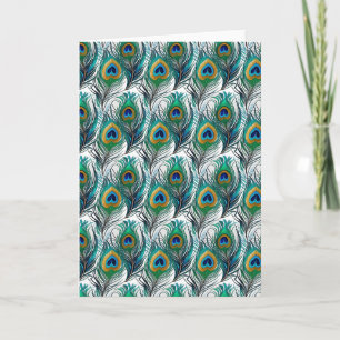 Peacock Feather Karte