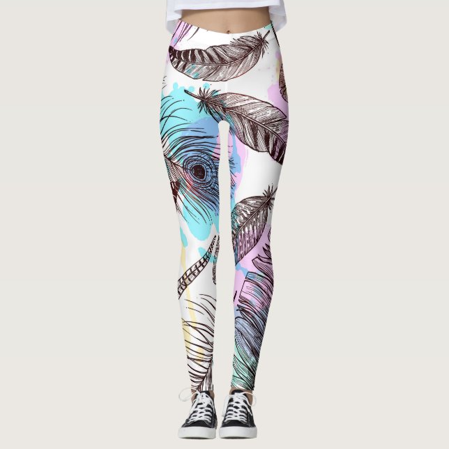 Peacock Feather Leggings (Vorderseite)