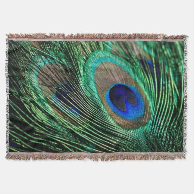 Peacock Feather Lucky Decke (Vorderseite)