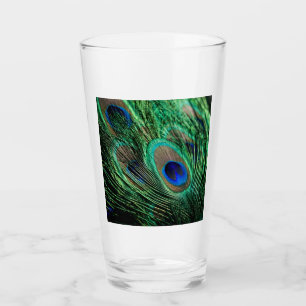 Peacock Feather Lucky Glas
