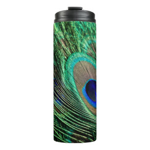 Peacock Feather Lucky Thermosbecher