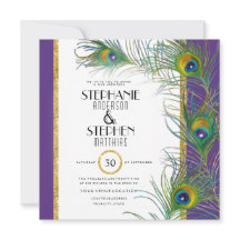 Peacock Feather Moderne Typografie indische Hochze