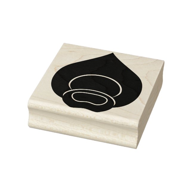 Peacock Feather Motif-Briefmarke Gummistempel (Stempel)