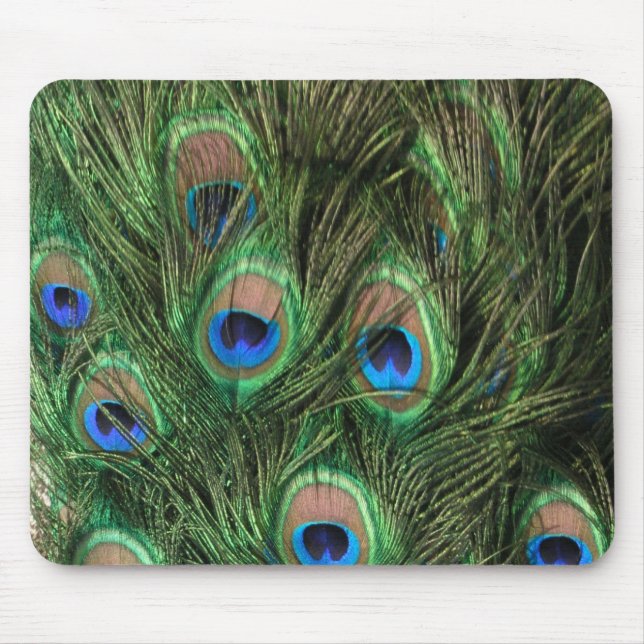Peacock Feather Mouse Pad Mousepad (Vorne)