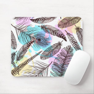 Peacock Feather Mousepad