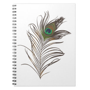 Peacock Feather Notizblock
