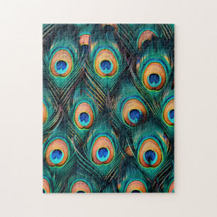 Peacock Feather Pattern Puzzle
