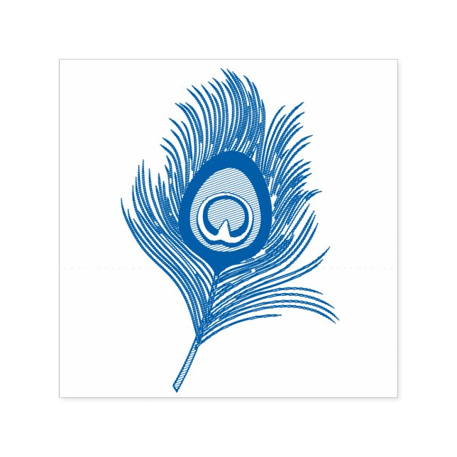 Peacock Feather Permastempel (Design)