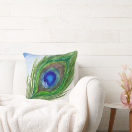 Peacock Feather Pillow Kissen