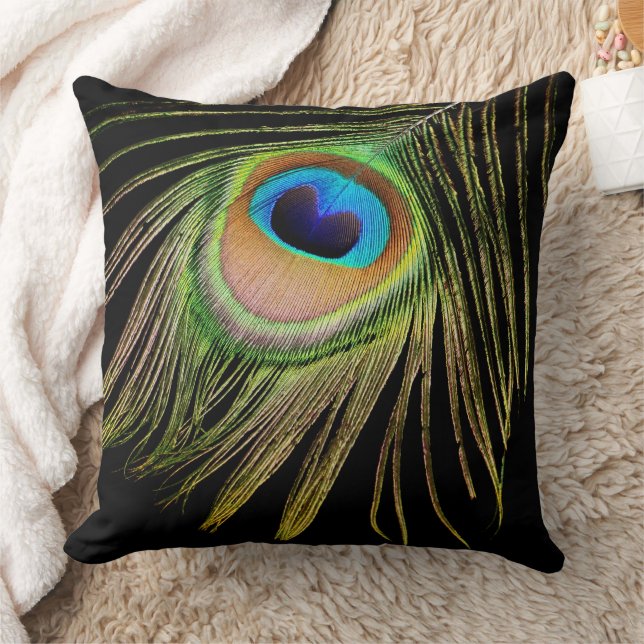 Peacock Feather Pillow Kissen (Decke)