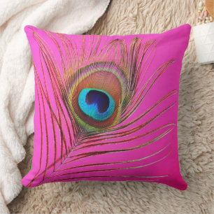 Peacock Feather Pillow Kissen
